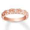 Thumbnail Image 3 of Diamond Anniversary Ring 1/4 ct tw Round-cut 10K Rose Gold