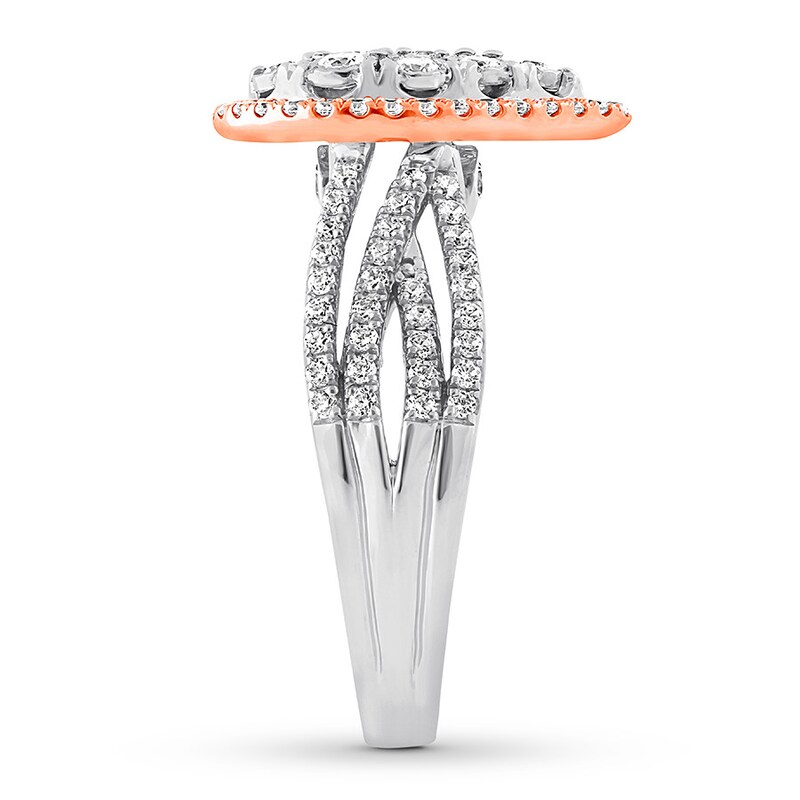 Main Image 3 of Diamond Ring 3/4 ct tw Round 14K Two-Tone Gold