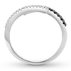 Thumbnail Image 1 of Black & White Diamond Ring 1/4 ct tw 10K White Gold