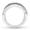 Thumbnail Image 1 of Black & White Diamond Ring 1 carat tw 10K White Gold