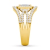 Thumbnail Image 2 of Diamond Anniversary Ring 7/8 ct tw Emerald-cut 14K Yellow Gold