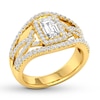 Thumbnail Image 3 of Diamond Anniversary Ring 7/8 ct tw Emerald-cut 14K Yellow Gold