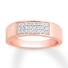 Thumbnail Image 0 of Men's Diamond Band 1/5 ct tw Round 10K Rose Gold