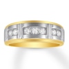 Thumbnail Image 1 of Men's Diamond Band 1/2 ct tw Round-cut 14K Yellow Gold