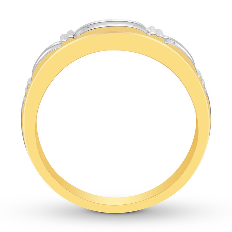 Men's Diamond Band 1/2 ct tw Round-cut 14K Yellow Gold