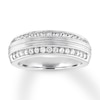 Thumbnail Image 0 of Men's Diamond Band 5/8 ct tw Round-cut 14K White Gold