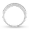 Thumbnail Image 1 of Men's Diamond Band 5/8 ct tw Round-cut 14K White Gold