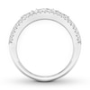 Thumbnail Image 1 of Diamond Anniversary Ring 1-1/6 ct tw Emerald-cut 14K White Gold
