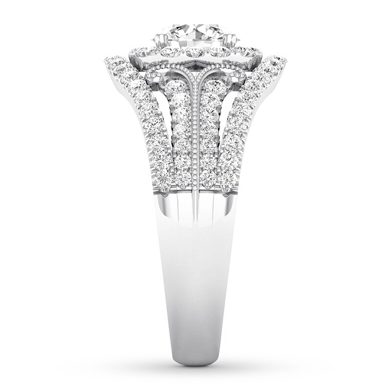 Diamond Anniversary Ring 1 ct tw Round-cut 14K White Gold