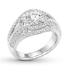 Thumbnail Image 3 of Diamond Anniversary Ring 1 ct tw Round-cut 14K White Gold