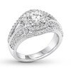 Thumbnail Image 3 of Diamond Anniversary Ring 1 ct tw Round-cut 14K White Gold