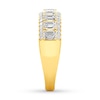 Thumbnail Image 2 of Diamond Anniversary Ring 1-5/8 ct tw Emerald-cut 14K Yellow Gold