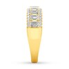 Thumbnail Image 3 of Diamond Anniversary Ring 1-5/8 ct tw Emerald-cut 14K Yellow Gold