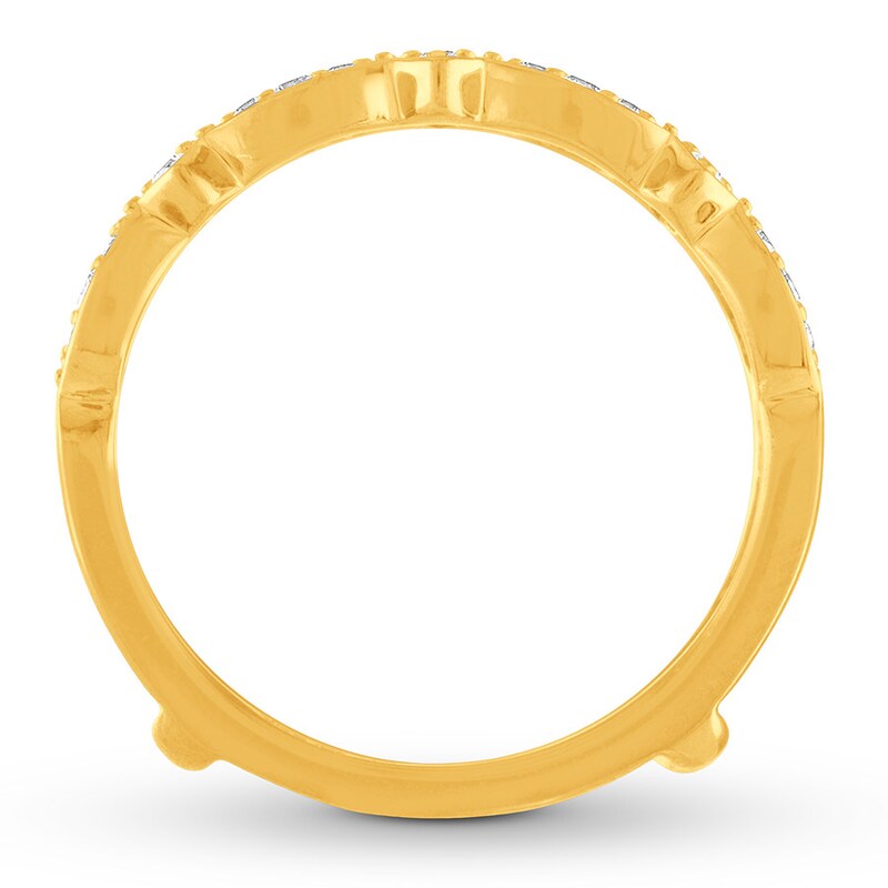Diamond Enhancer Ring 1/4 ct tw Round-cut 14K Yellow Gold