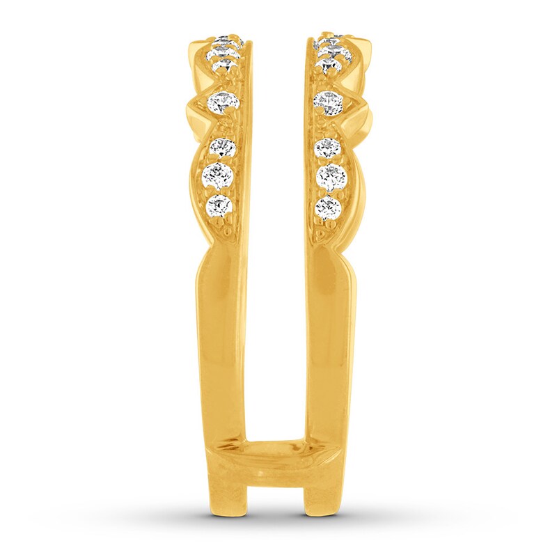Diamond Enhancer Ring 1/4 ct tw Round-cut 14K Yellow Gold