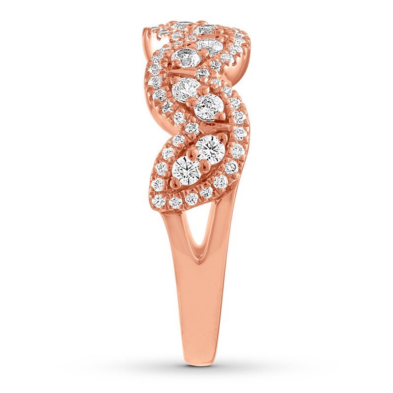 Main Image 3 of Diamond Anniversary Band 3/4 ct tw Round-cut 14K Rose Gold