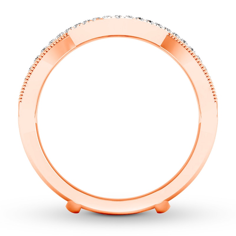 Diamond Enhancer Ring 1/4 ct tw Round-cut 14K Rose Gold