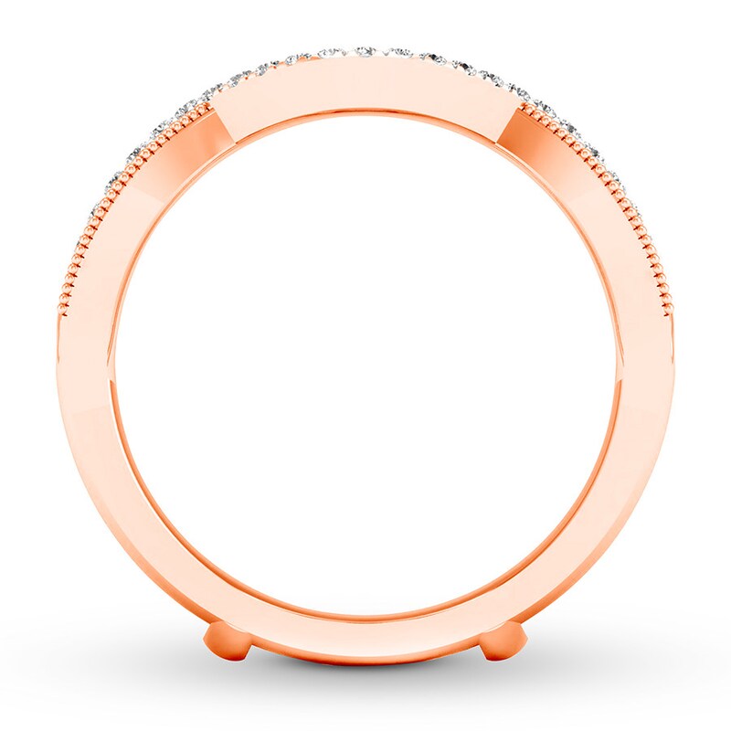 Diamond Enhancer Ring 1/4 ct tw Round-cut 14K Rose Gold