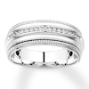 Thumbnail Image 0 of Men's Diamond Band 1/5 ct tw Round-cut 10K White Gold