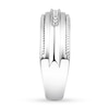 Thumbnail Image 2 of Men's Diamond Band 1/5 ct tw Round-cut 10K White Gold
