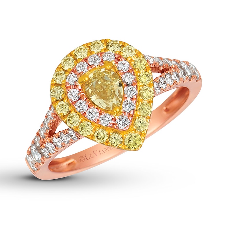 Le Vian Diamond Ring 1-1/5 carat tw 14K Strawberry/Honey Gold
