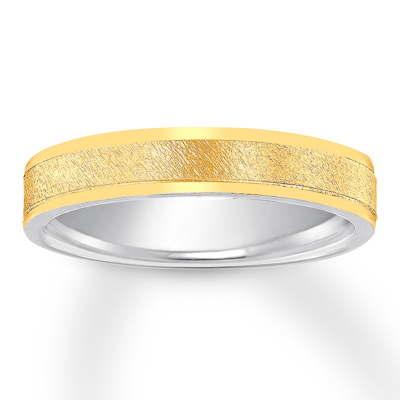 Wedding Band 14K Two-Tone Gold 4mm