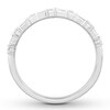 Thumbnail Image 2 of Diamond Anniversary Ring 3/8 ct tw Baguette & Round 14K Gold