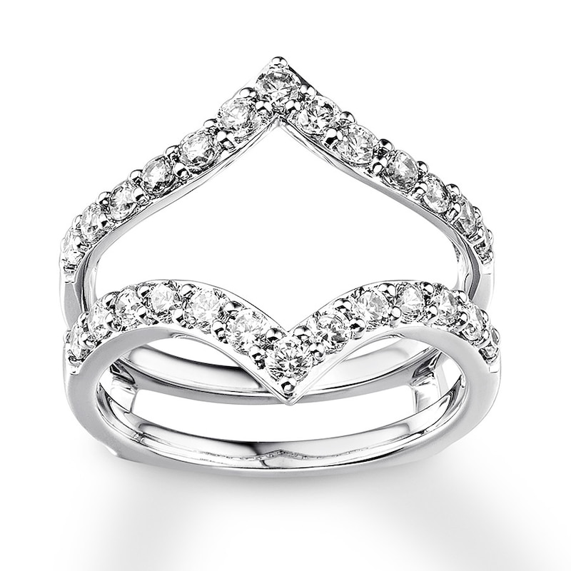 Diamond Enhancer Ring 1 carat tw Round 14K White Gold