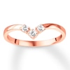 Thumbnail Image 0 of Diamond Contour Ring 1/8 ct tw Round-cut 14K Rose Gold