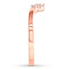 Thumbnail Image 2 of Diamond Contour Ring 1/8 ct tw Round-cut 14K Rose Gold