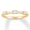 Thumbnail Image 0 of Diamond Anniversary Ring 1/8 carat tw Baguette 10K Yellow Gold