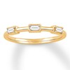 Thumbnail Image 0 of Diamond Anniversary Ring 1/8 carat tw Baguette 10K Yellow Gold