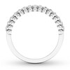 Thumbnail Image 1 of Diamond Anniversary Ring 1/2 ct tw Round-cut 14K White Gold