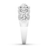 Thumbnail Image 2 of Diamond Anniversary Ring 3/4 ct tw Round/Marquise 14K White Gold