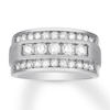 Thumbnail Image 0 of Men's Diamond Band 1 carat tw Round 14K White Gold