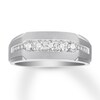 Thumbnail Image 0 of Men's Diamond Band 1/2 carat tw Round 14K White Gold