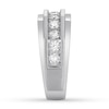 Thumbnail Image 2 of Men's Diamond Band 1-1/5 ct tw Round 14K White Gold