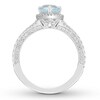 Thumbnail Image 2 of Neil Lane Aquamarine Engagement Ring 1/2 ct tw Diamonds 14K Gold