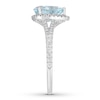 Thumbnail Image 2 of Neil Lane Aquamarine Engagement Ring 1/2 ct tw Diamonds 14K Gold