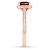 Thumbnail Image 3 of Neil Lane Garnet Engagement Ring 1/3 ct tw Diamonds 14K Gold
