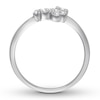 Thumbnail Image 2 of Diamond Promise Ring 1/5 ct tw Round 10K White Gold