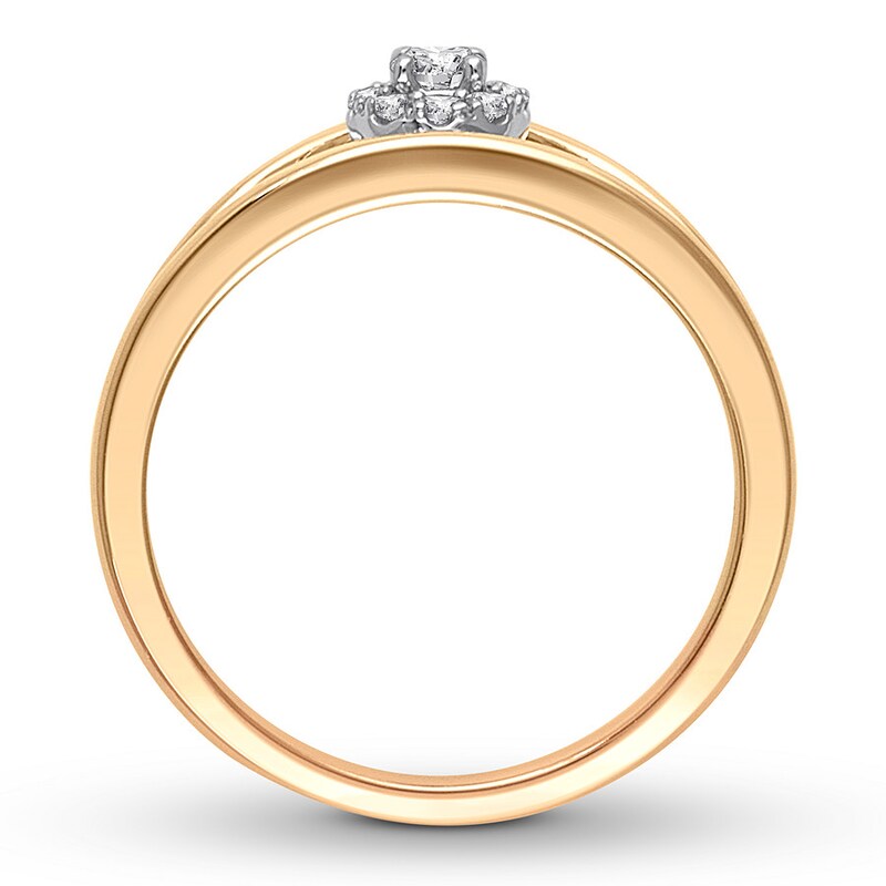 Main Image 3 of Diamond Promise Ring 1/6 ct Round 10K Yellow Gold