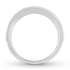 Thumbnail Image 2 of Men's Black Diamond Band 1/2 carat tw 10K White Gold