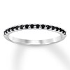 Thumbnail Image 0 of Black Diamond Anniversary Ring 1/6 ct tw 10K White Gold