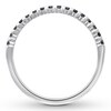 Thumbnail Image 1 of Black Diamond Anniversary Ring 1/6 ct tw 10K White Gold