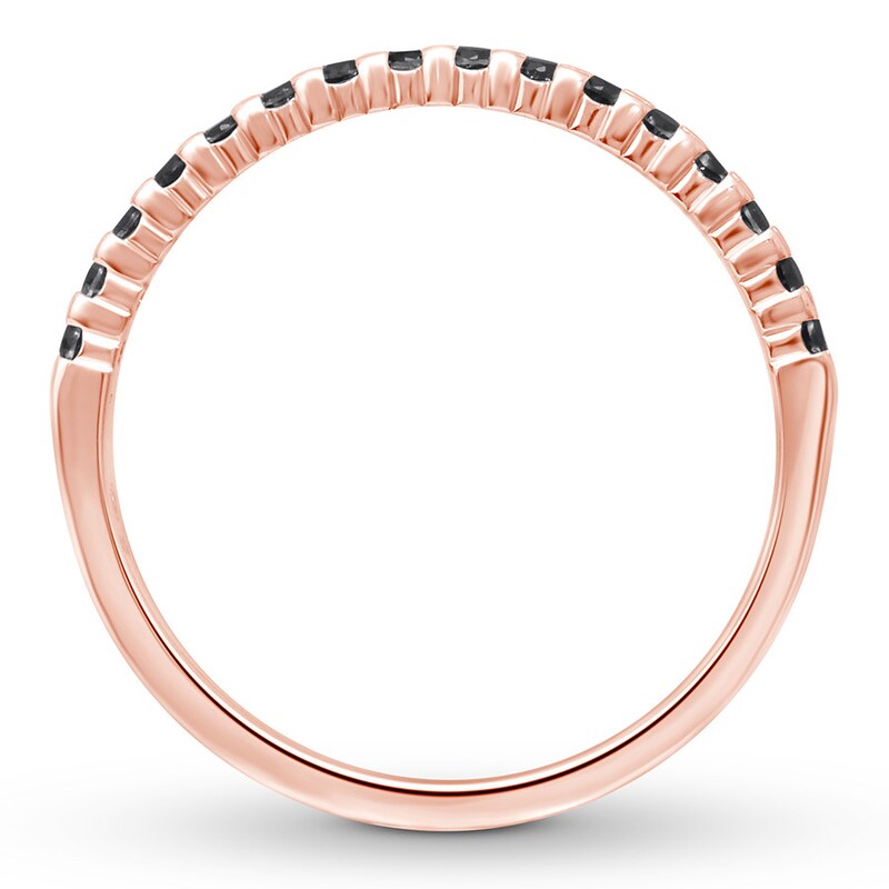 Black Diamond Anniversary Ring 1/6 ct tw 10K Rose Gold