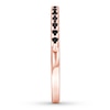 Thumbnail Image 2 of Black Diamond Anniversary Ring 1/6 ct tw 10K Rose Gold