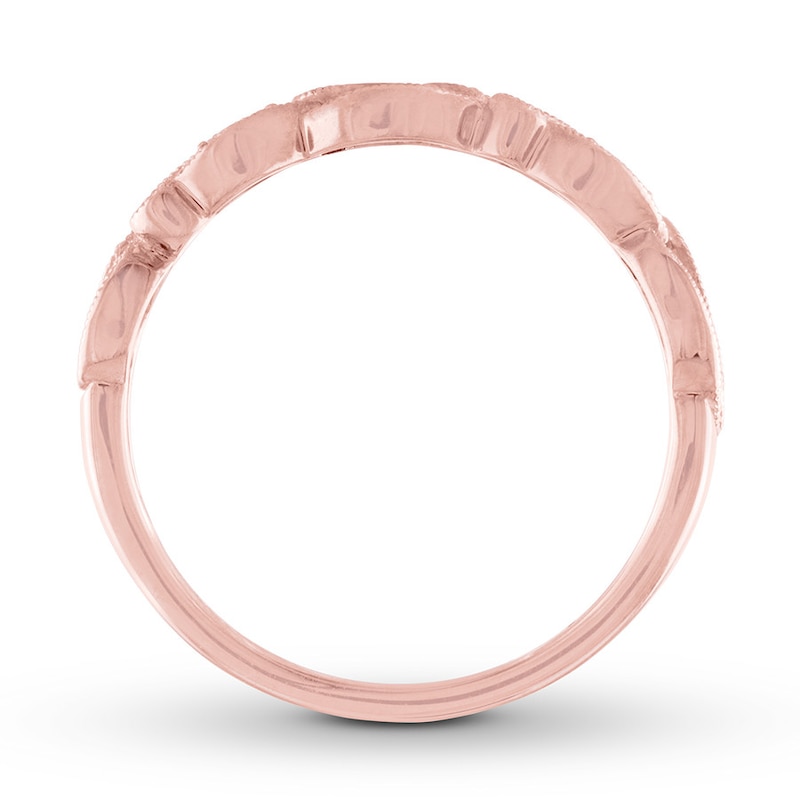 Diamond Anniversary Ring 1/20 ct tw Bezel-set 10K Rose Gold
