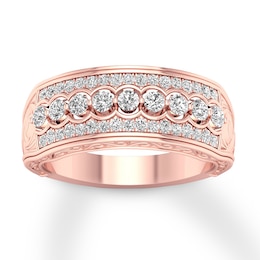 Diamond Anniversary Band 1/2 ct tw Round 14K Rose Gold