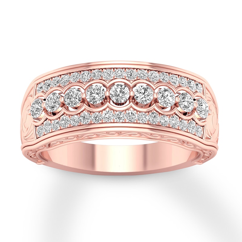 Diamond Anniversary Band 1/2 ct tw Round 14K Rose Gold | Jared